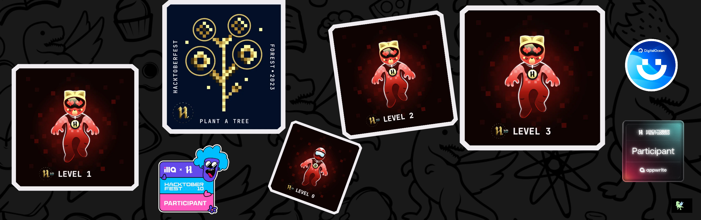 An image of @dhruvthakur2000's Holopin badges, which is a link to view their full Holopin profile
