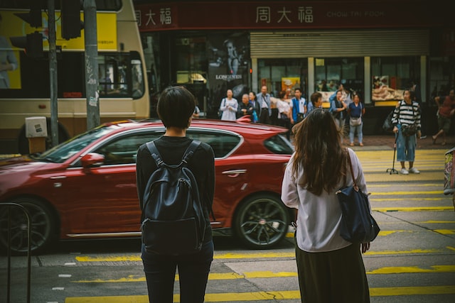 Photo of a busy street