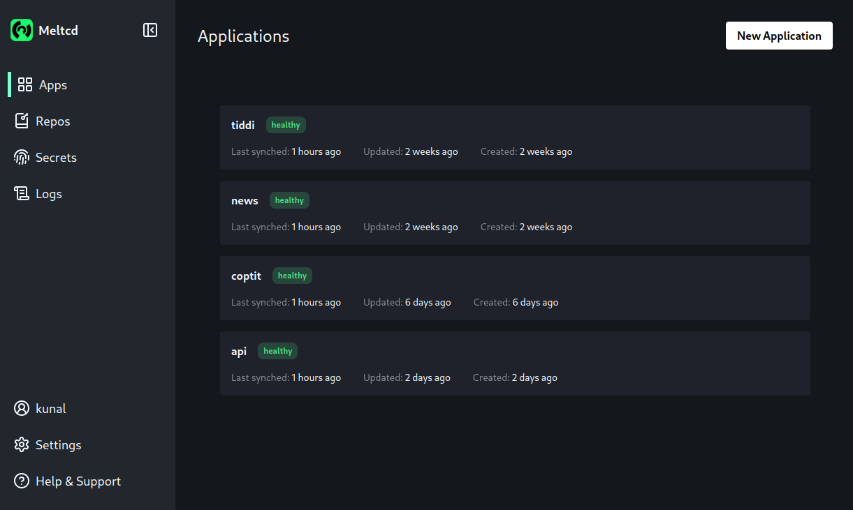 MeltCD Demo Page