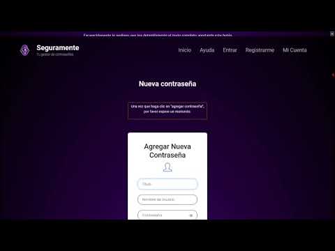 Somos Seguramente, tu gestor de contraseñas open source. 