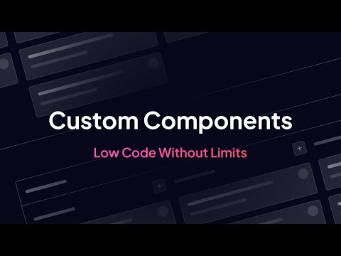 Video showcasing Superblocks Custom Components