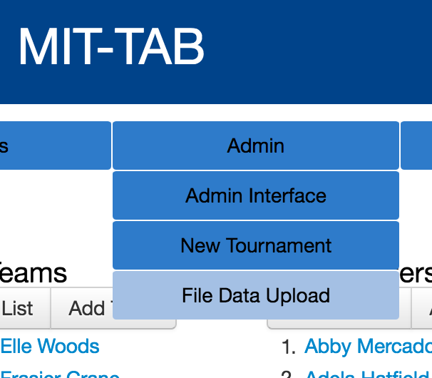 MIT-Tab Navigation Menu