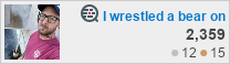 i wrestled a bear once
