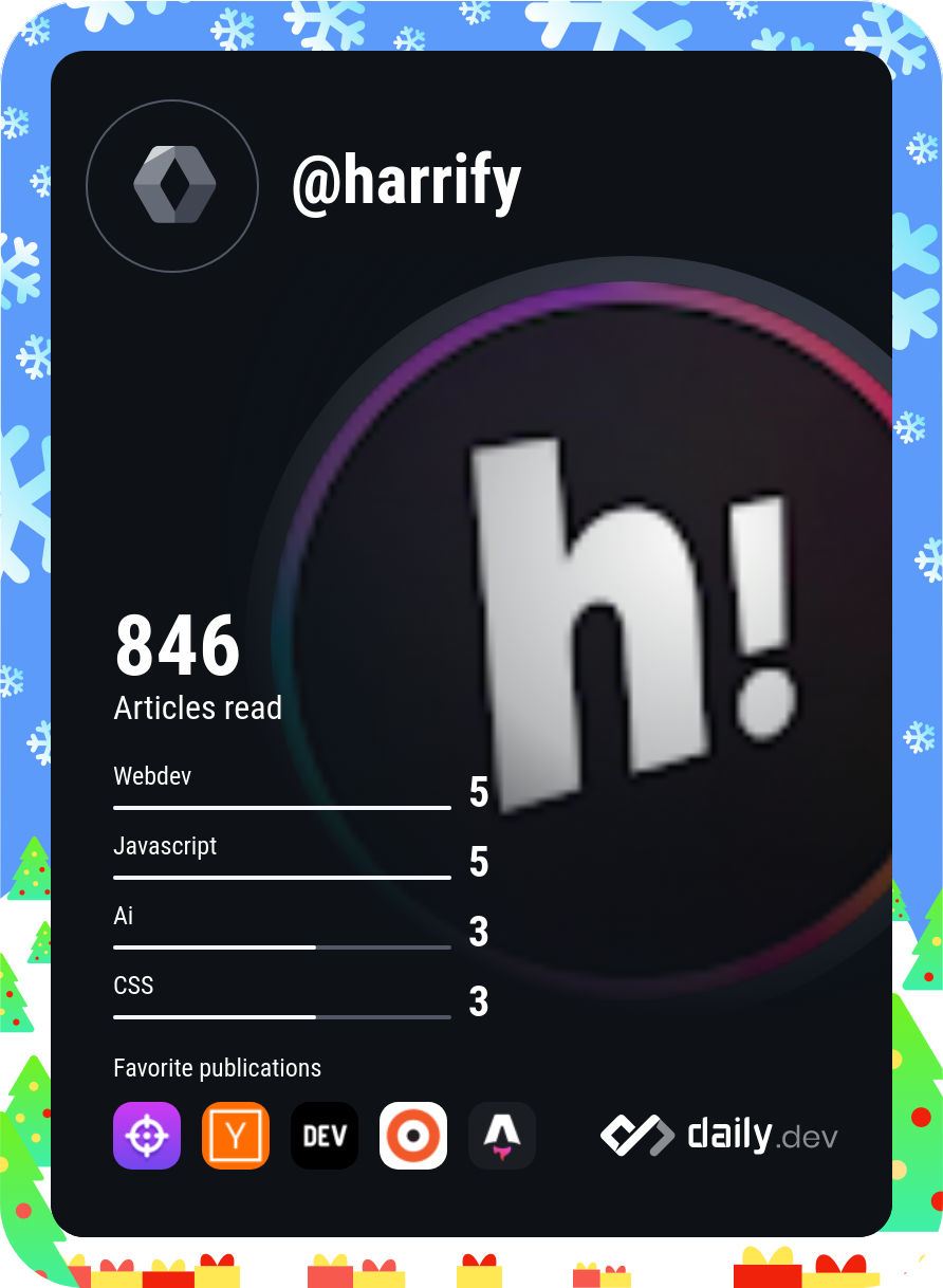 Harry Tom's Dev Card