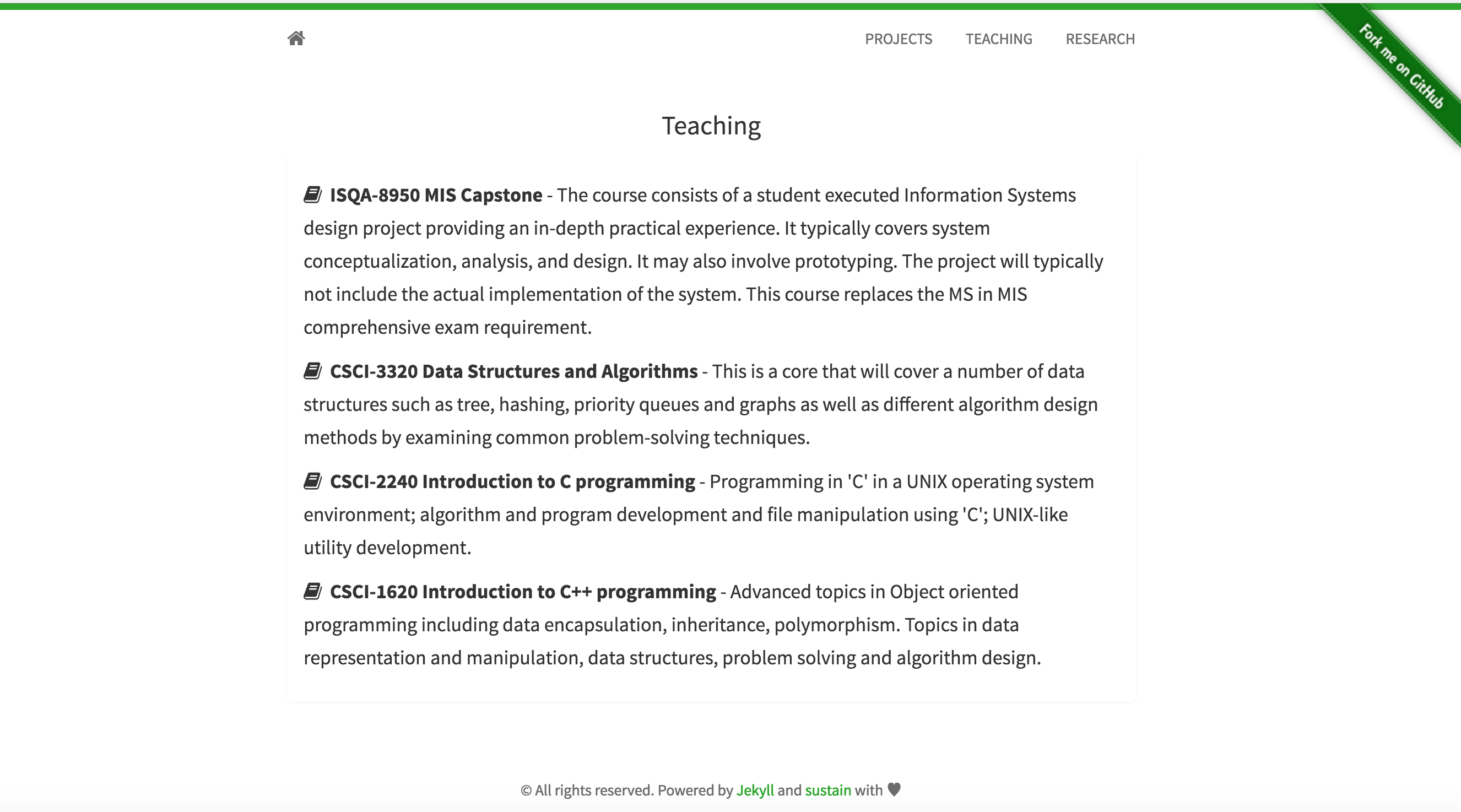 teaching page