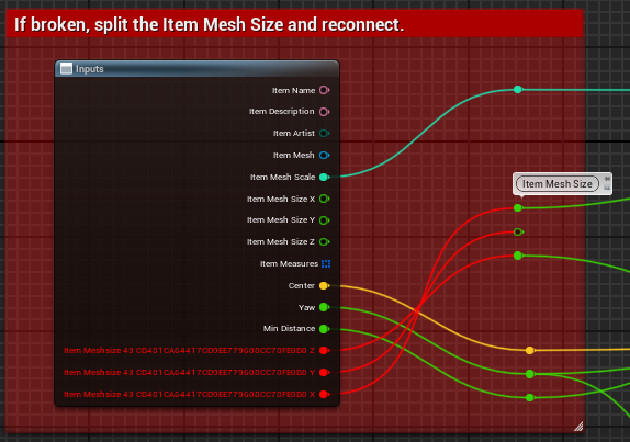 Disconnected mesh size