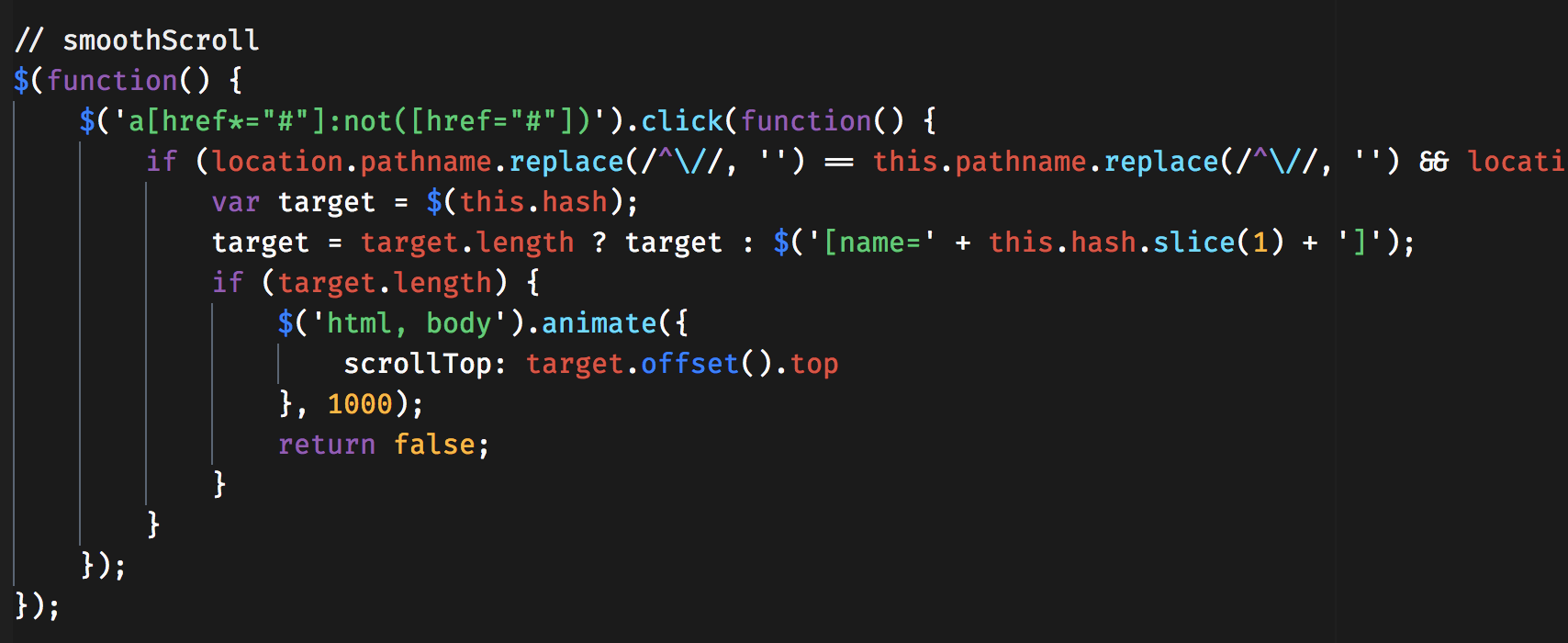 JS Code with our Syntax Theme