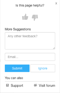 Feedback window