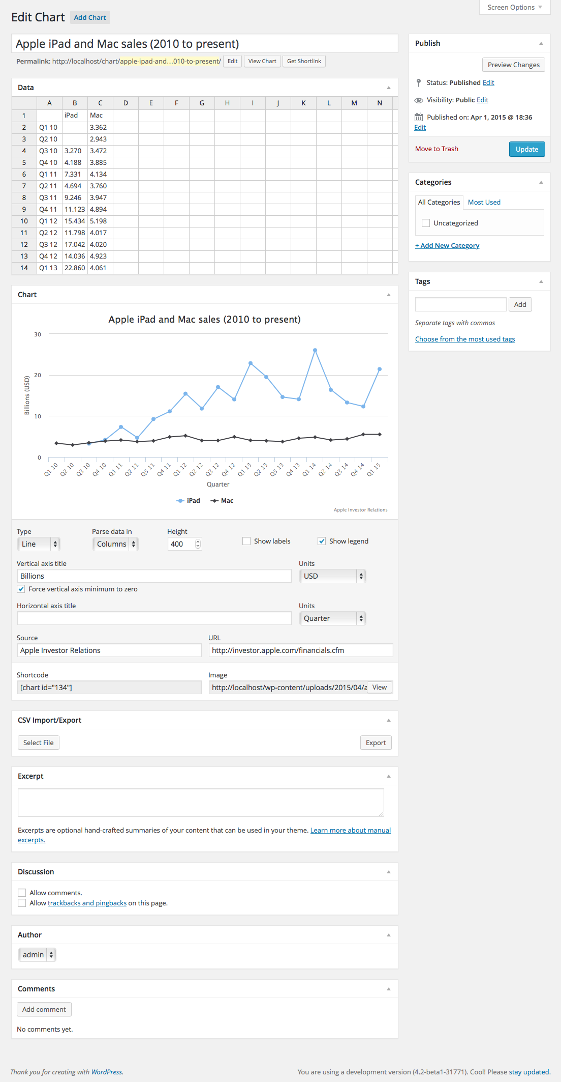 M Chart UI