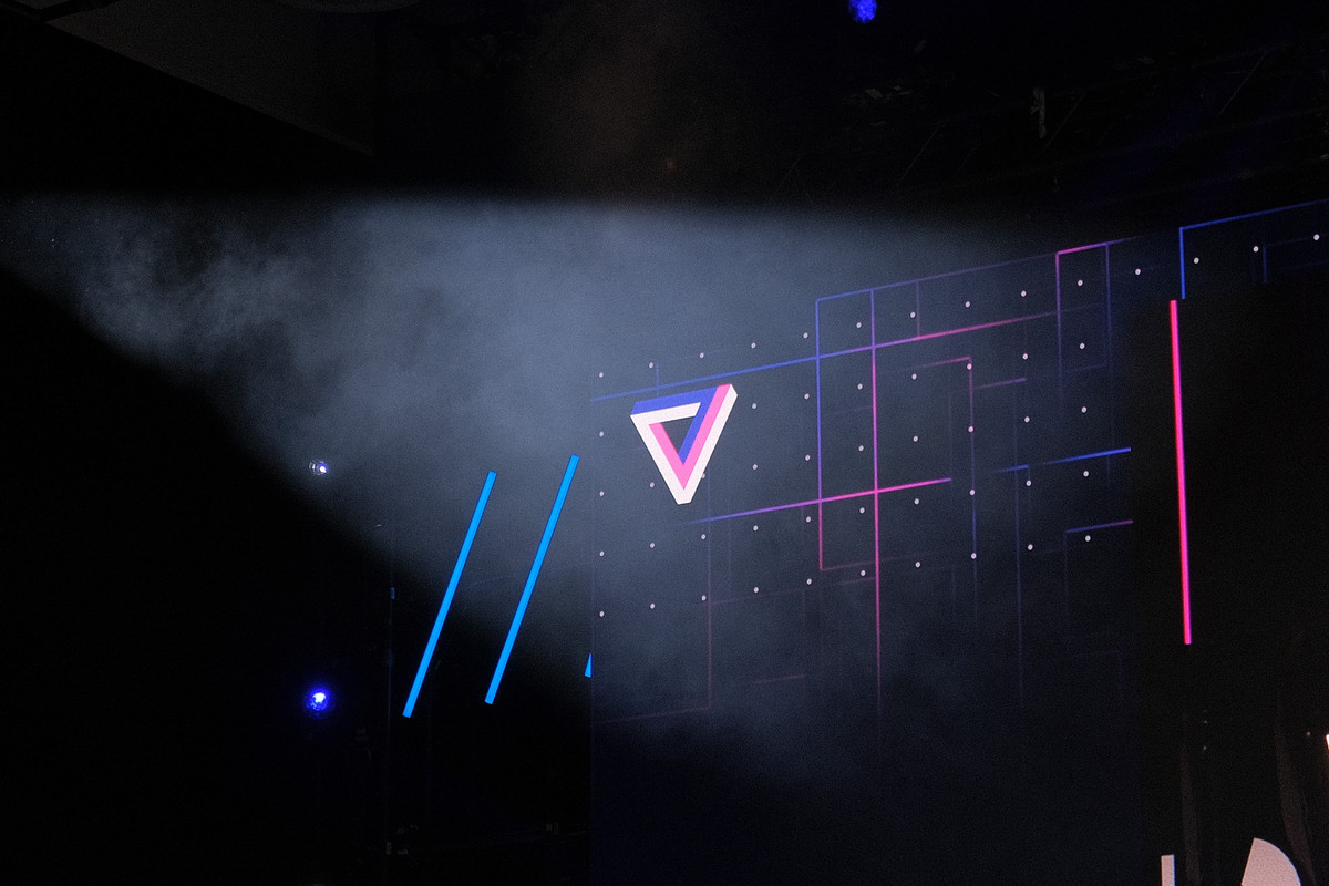 Verge logo in haze