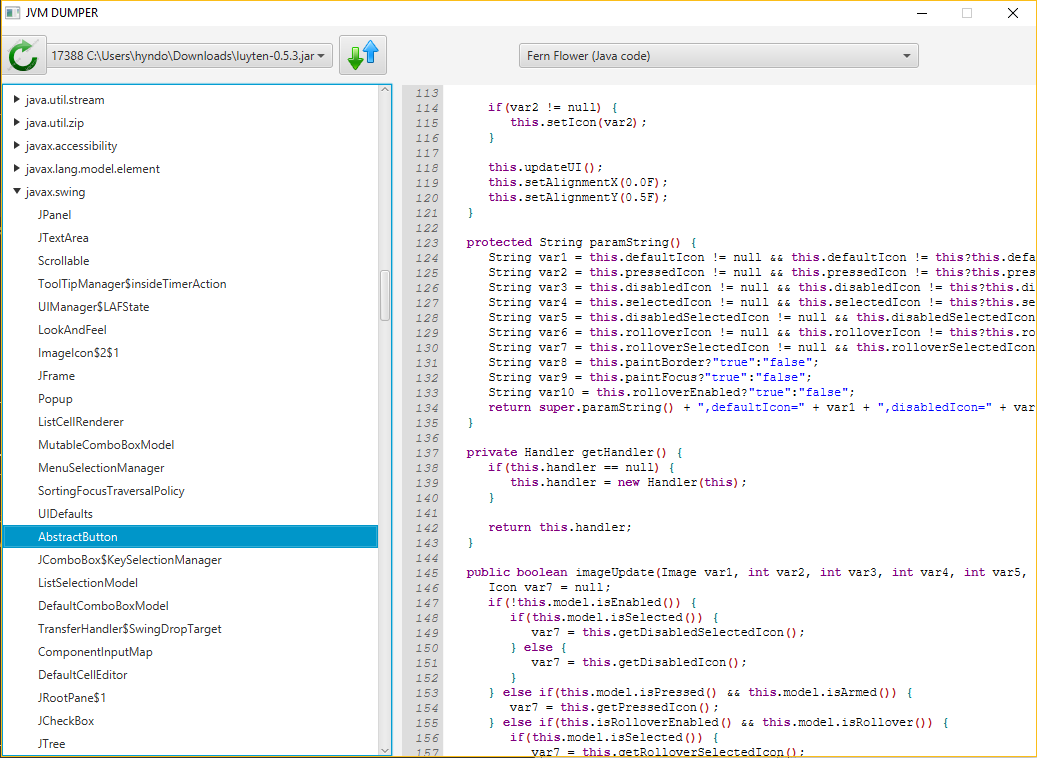 GitHub - hyndor/JvmDumper: Allows you to inspect/decompile/dump byte ...