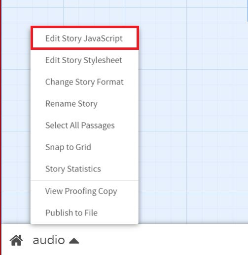 Story JavaScript area