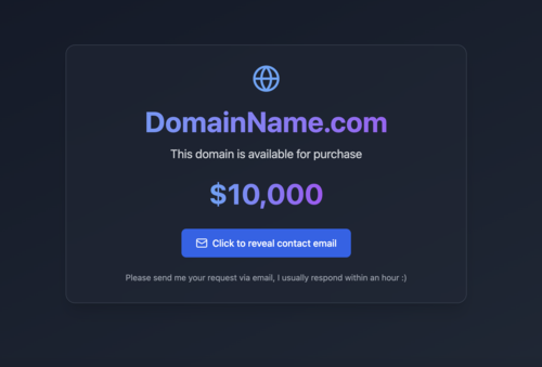 Domain Sale Preview