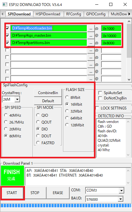 esp32 flash download tool