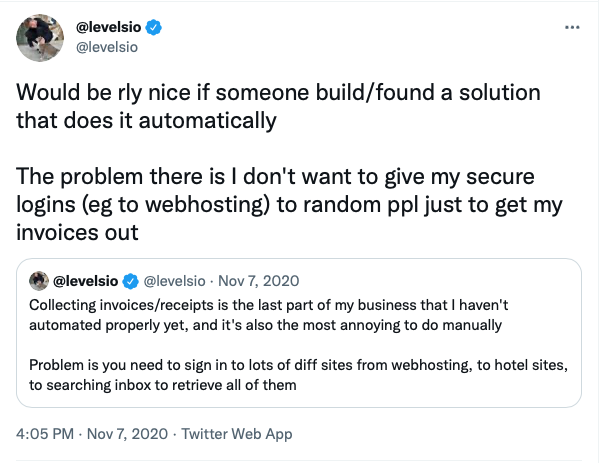 Levelsio Tweet