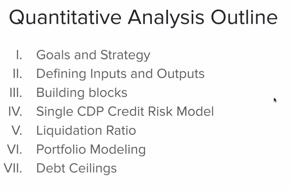 Quantitative Analysis Outline