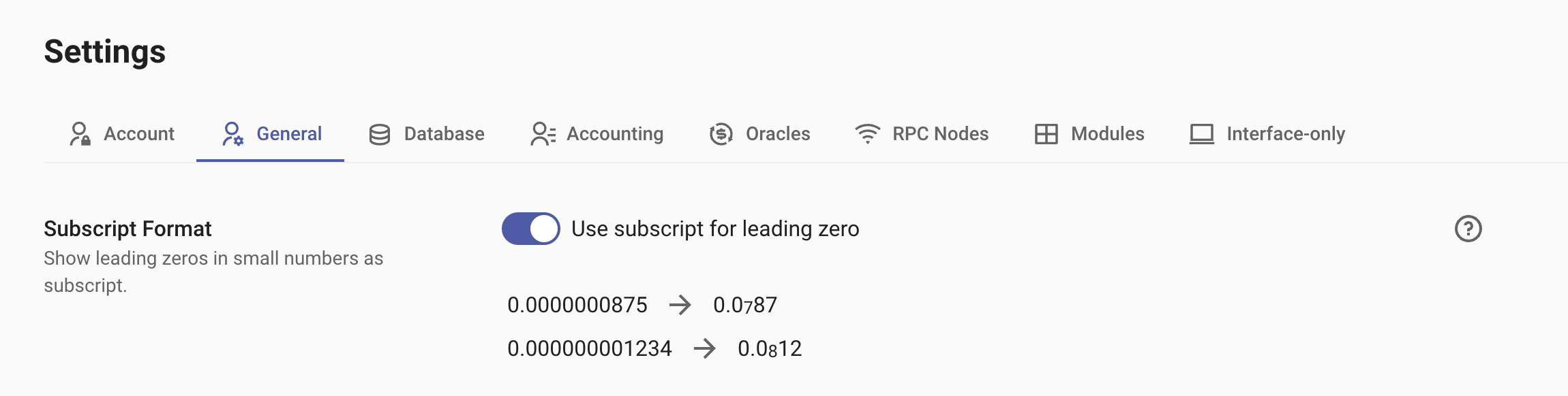 Leading zeros with subscript