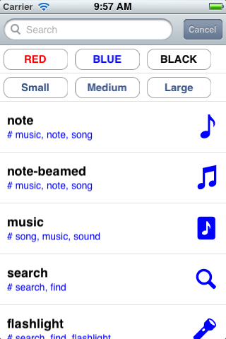 Sample Alloy app screenshot