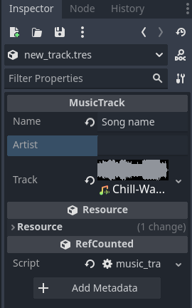 Edit MusicTrack