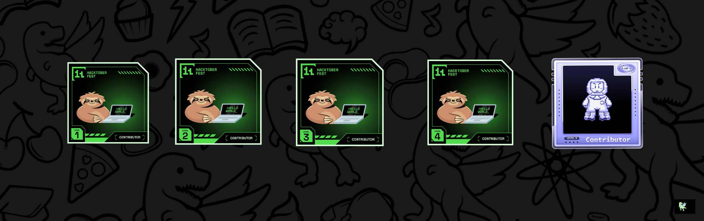 An image of @judiemosinabre's Holopin badges, which is a link to view their full Holopin profile