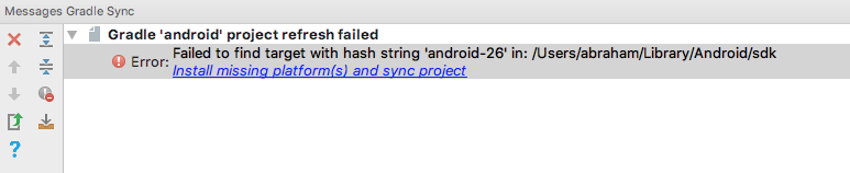 issue on Android project