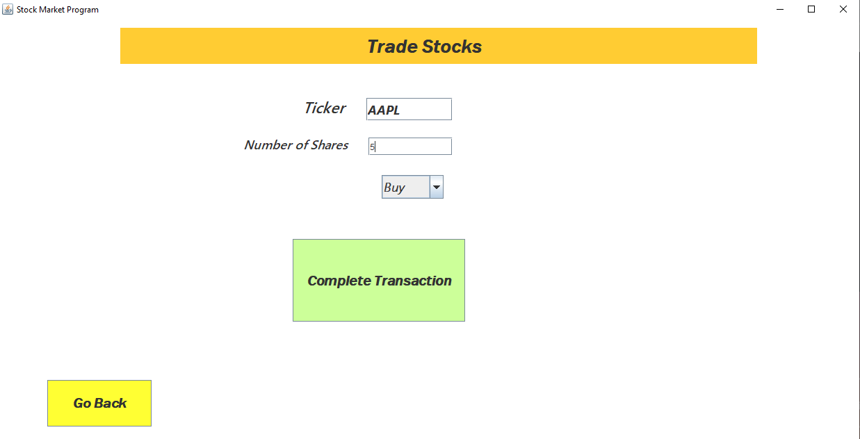 Trade stocks