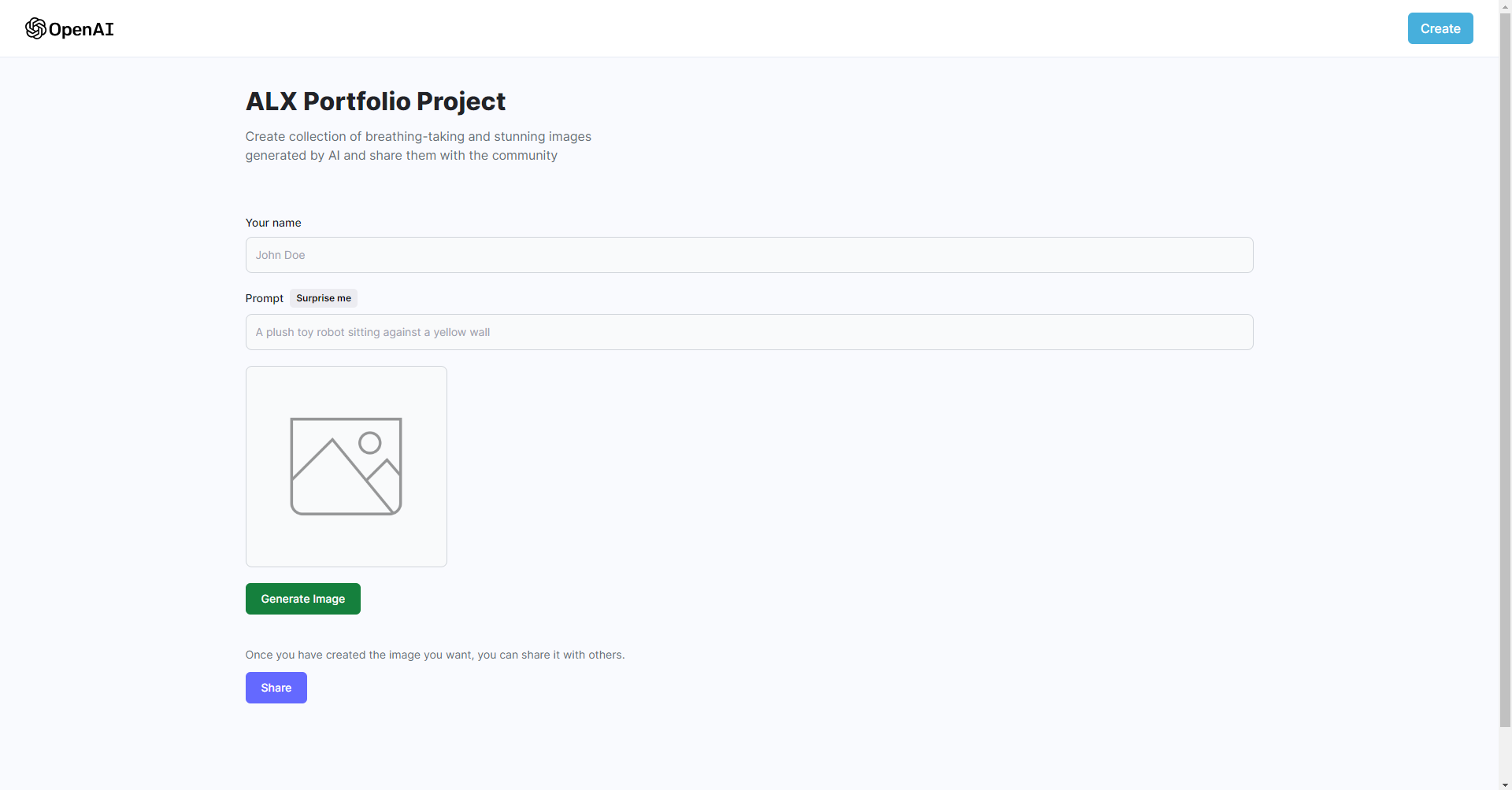 GitHub - Anzhy11/AI_Image_Generation: Image generation app using DALLe ...