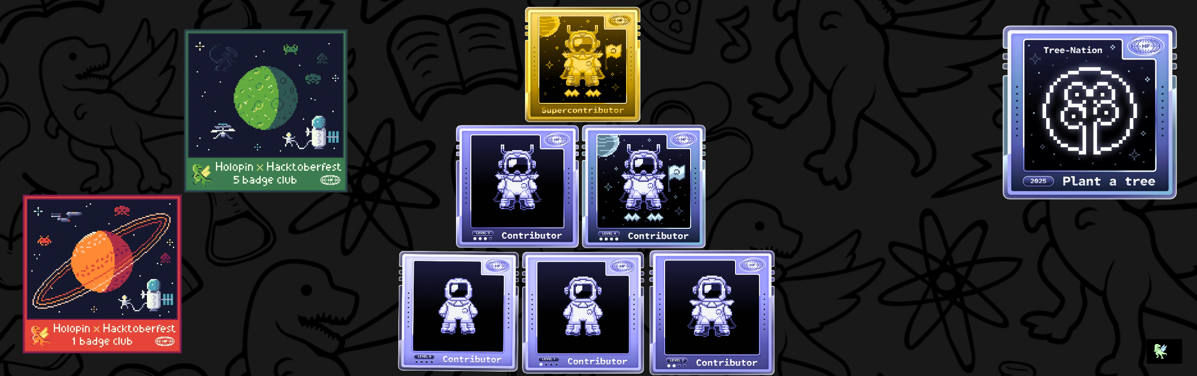 An image of @maryammohamedyahya's Holopin badges, which is a link to view their full Holopin profile