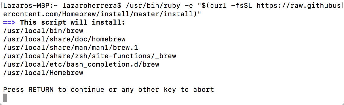 Install Homebrew