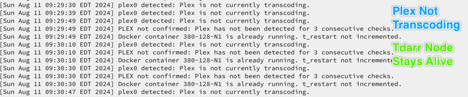 Script Monitoring, No Transcoding Detected