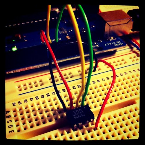 DS1620 connected to an Arduino