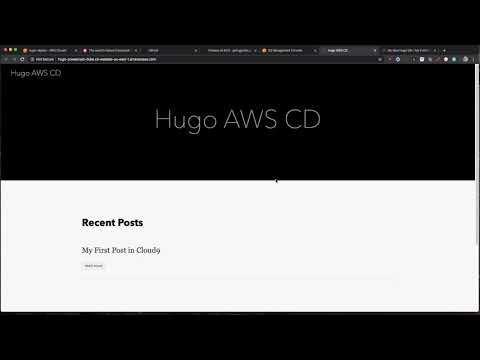 AWS Hugo Continuous Delivery from Zero Tutorial!