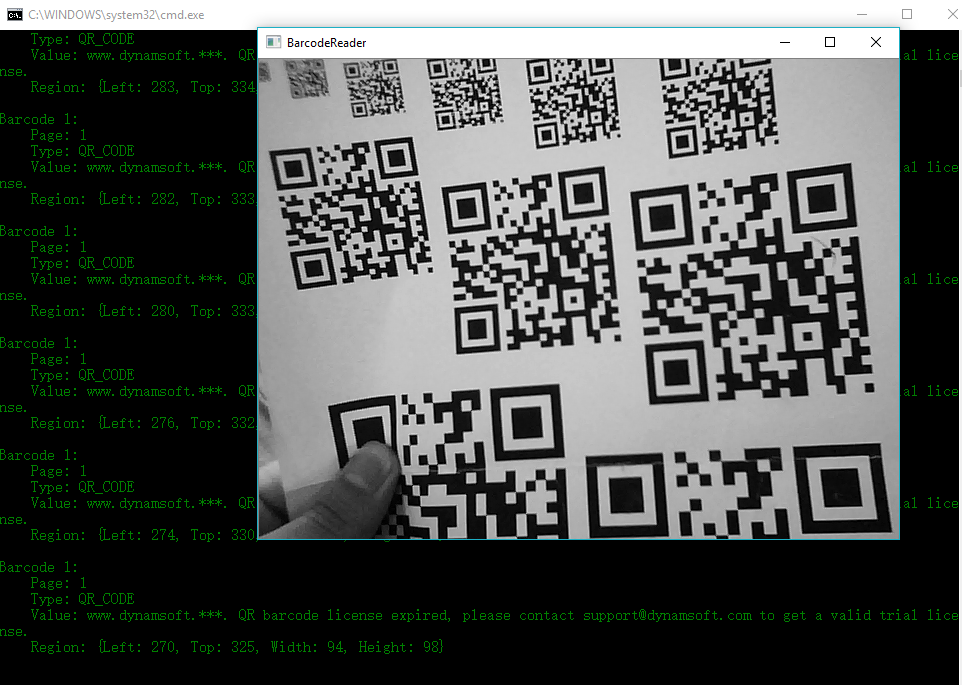 webcam barcode scanner for Windows and Raspberry Pi