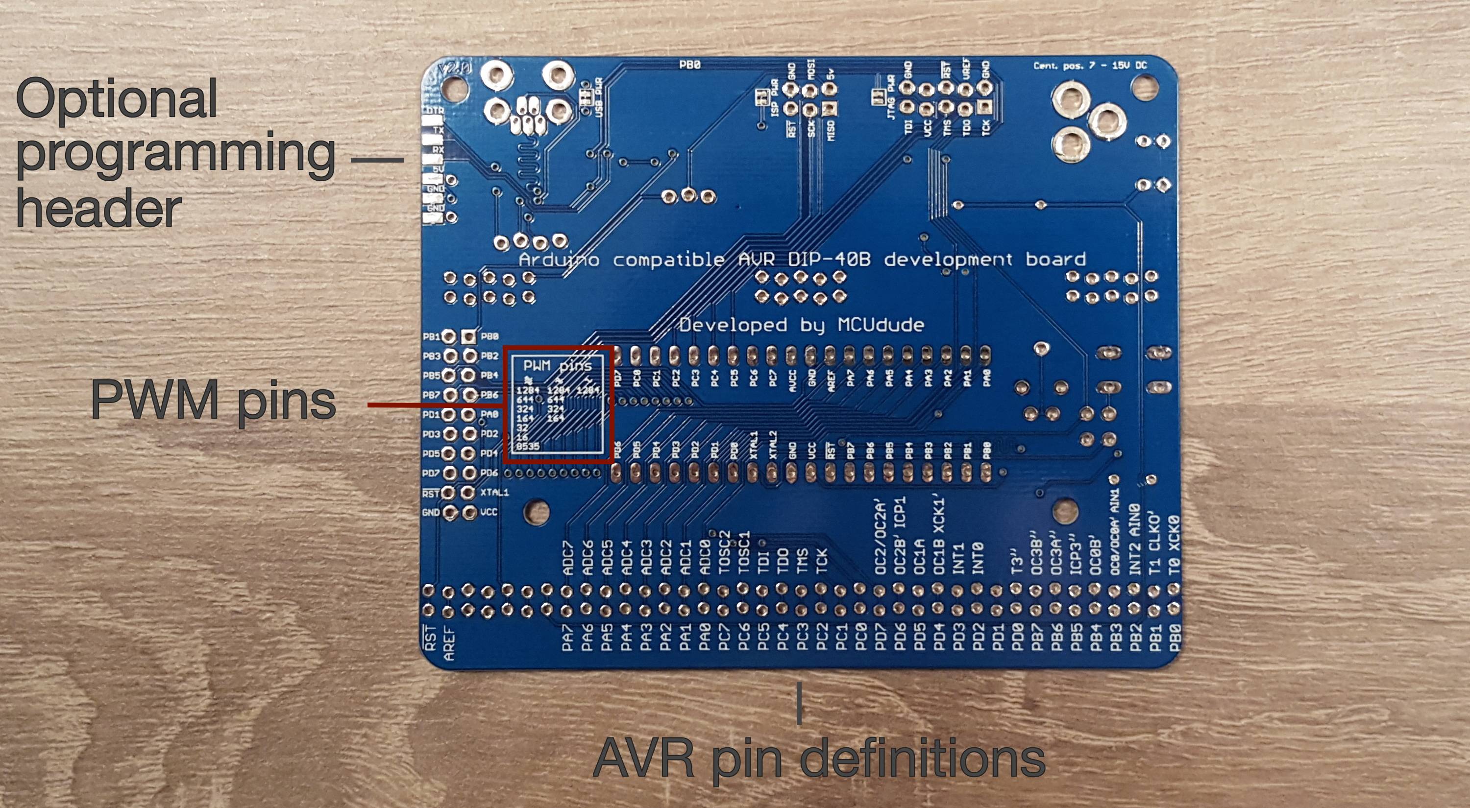 Development board back