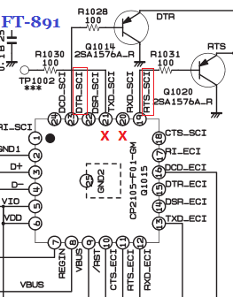 FT-891 Serial Port Wiring