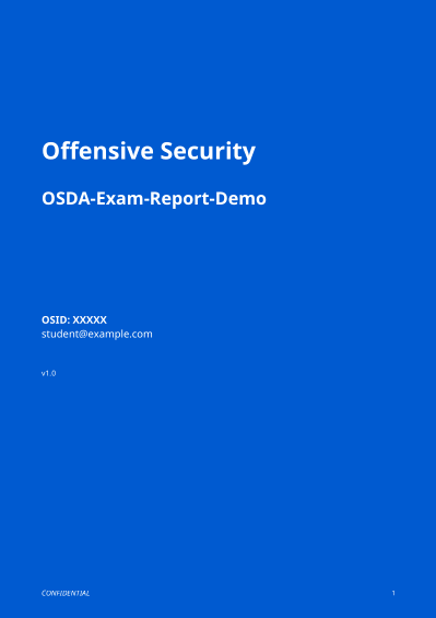 OSDA Exam Report