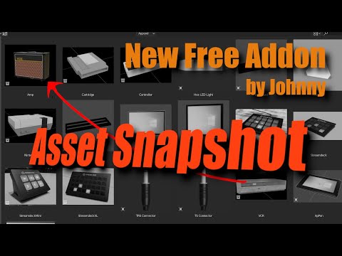 GitHub - johnnygizmo/asset_snapshot: A Blender python script for ...