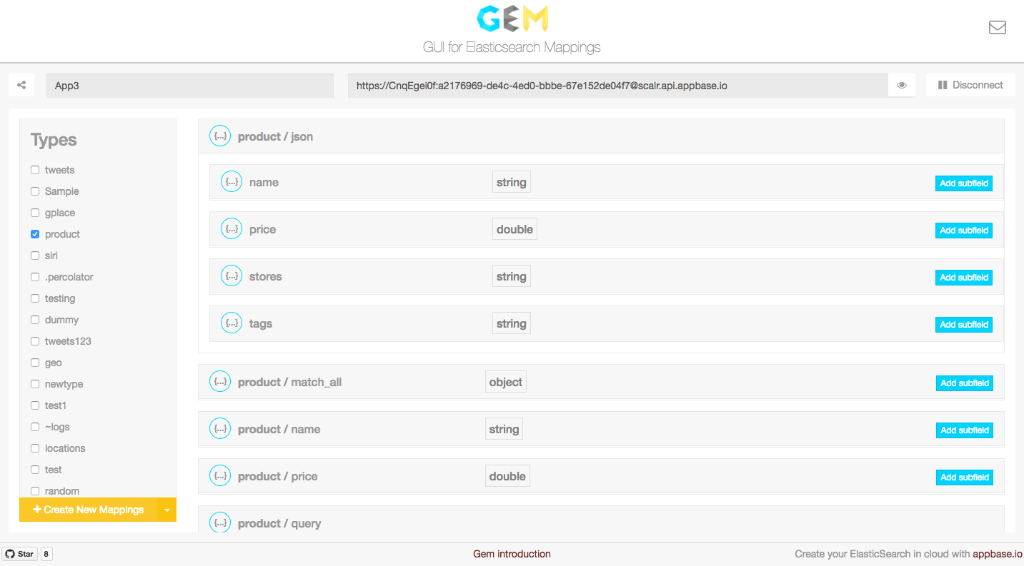 GEM View Mappings