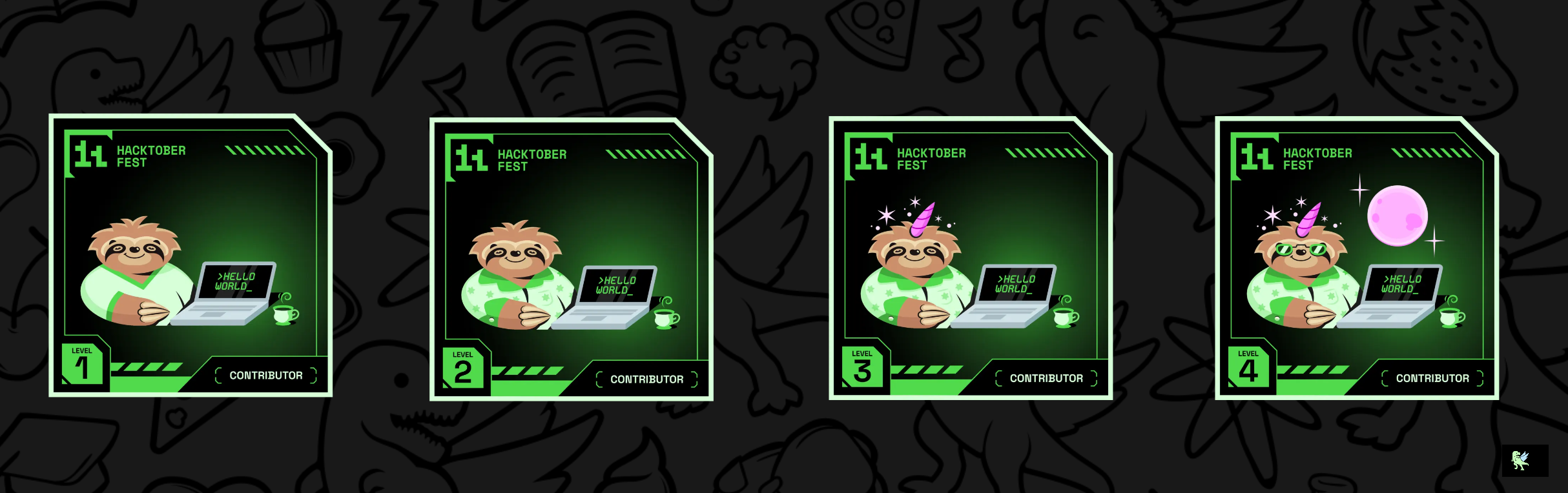 An image of @hridyanshu054's Holopin badges, which is a link to view their full Holopin profile