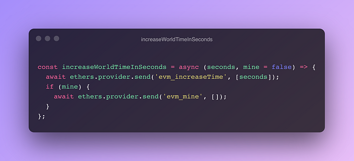 increaseWorldTimeInSeconds function