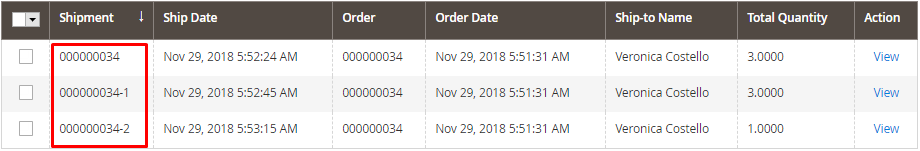 Magento 2 Same Order Number Configuration