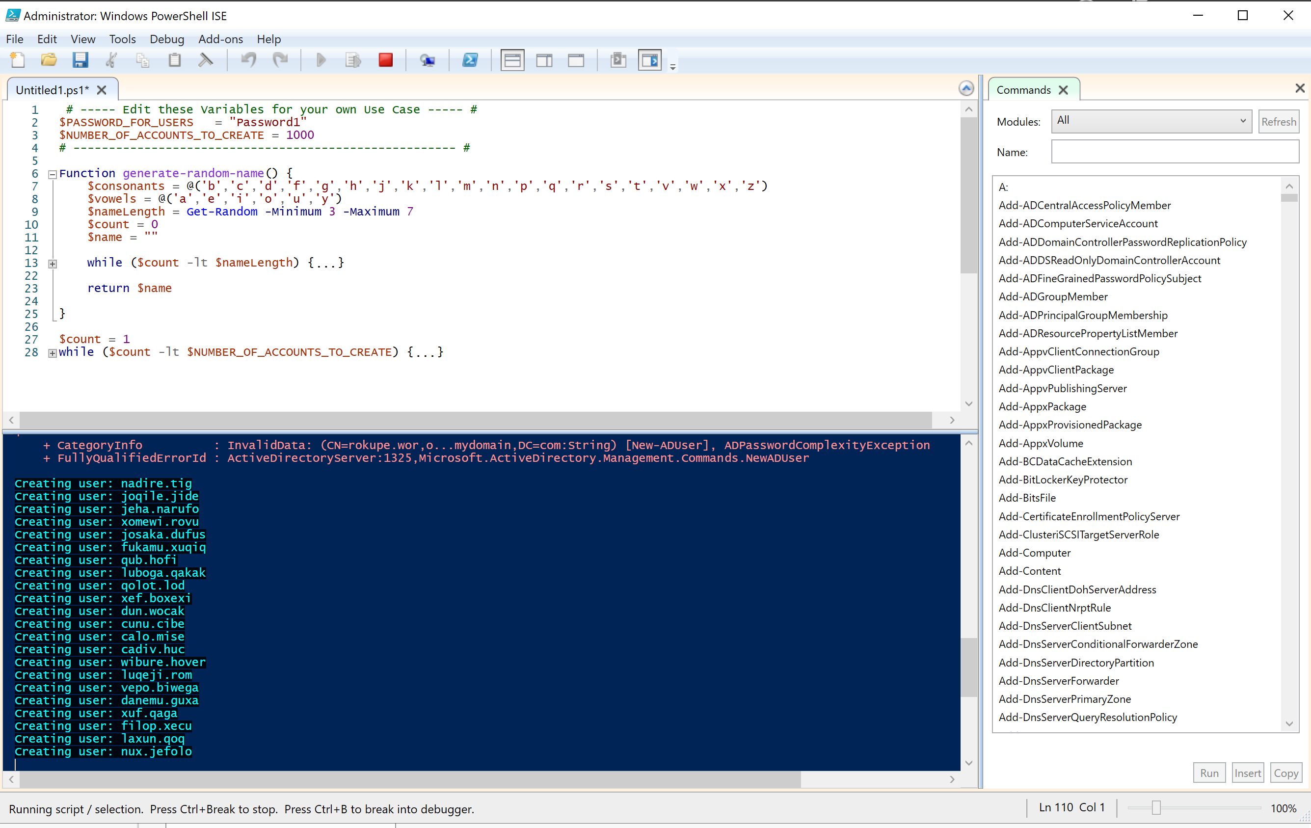 powershell execute code