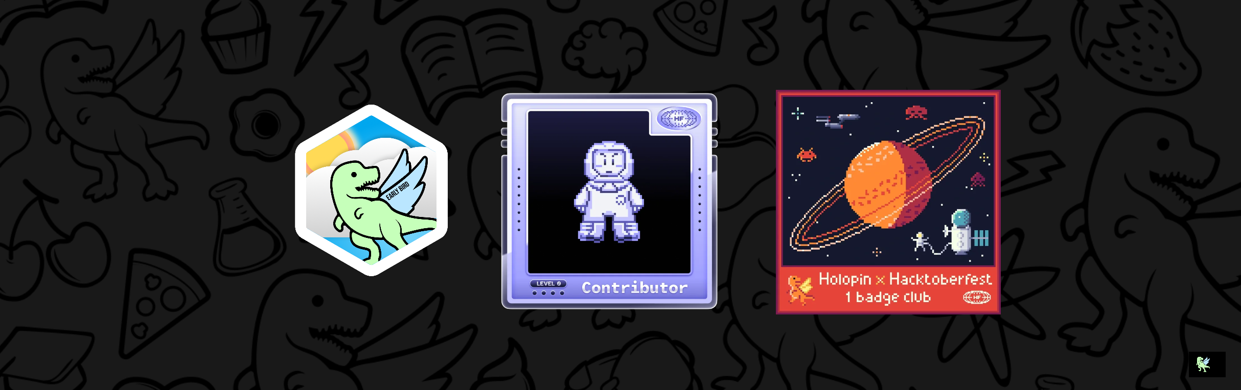 An image of @rayasya's Holopin badges, which is a link to view their full Holopin profile