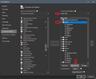 'Creating new group' screenshot