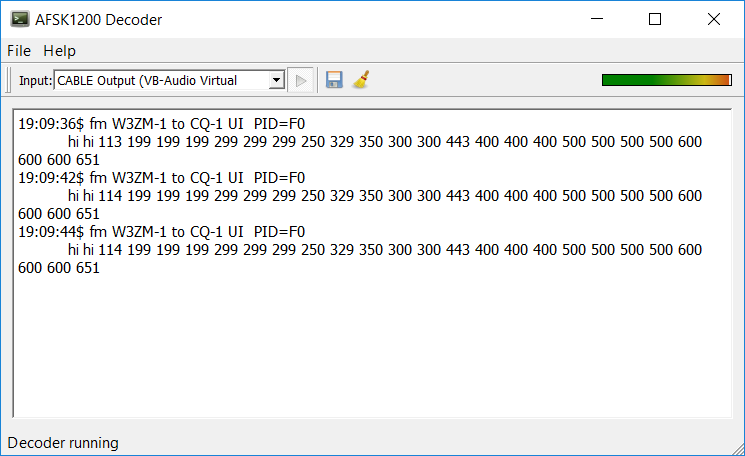 AFSK 1200 Decoder