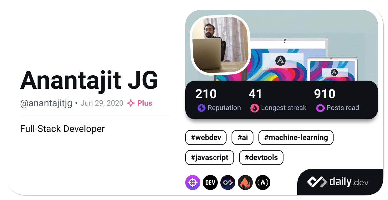 Anantajit JG's Dev Card