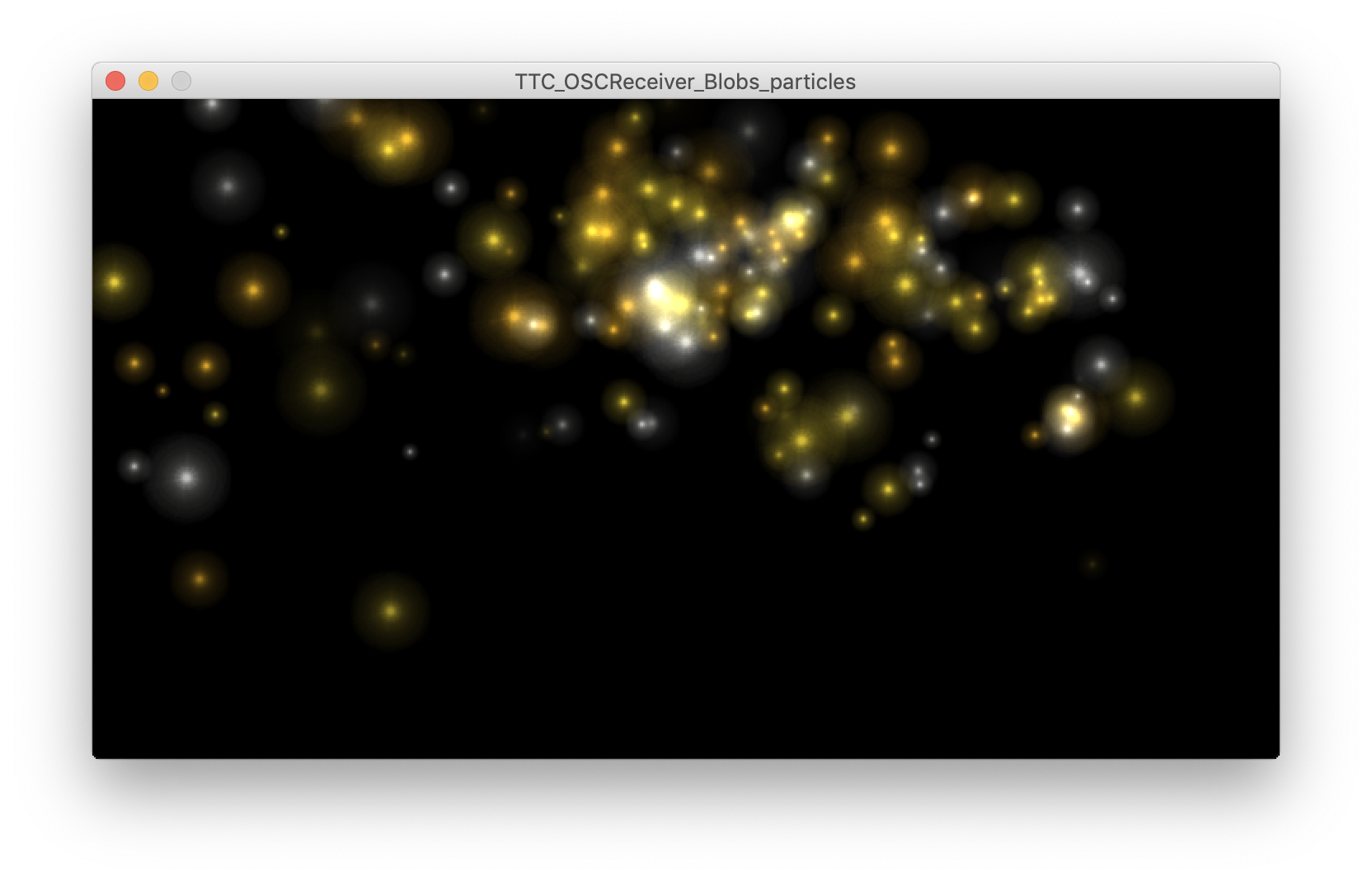 OSC Blobs communicating with Particles sample on Mac