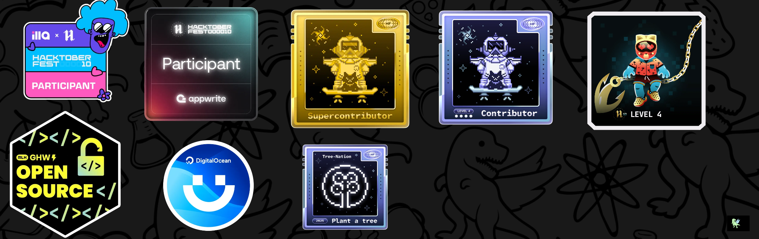 An image of @rishabhpathak359's Holopin badges, which is a link to view their full Holopin profile