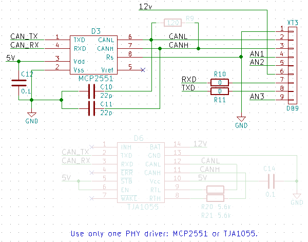 MCP2551 scheme